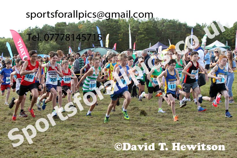 Boys under-13s 2021 North Eastern Harrier League, Druridge Bay. Photo: David T. Hewitson/Sports for All Pics
